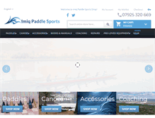 Tablet Screenshot of imiqpaddlesports.com